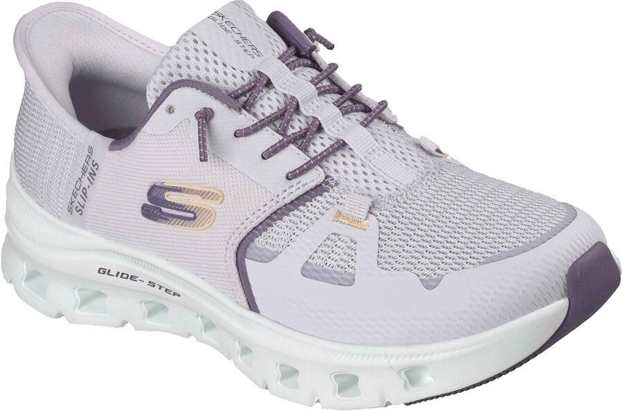 Skechers Glide-Step Pro Polyester Dames Lavendel Sneakers