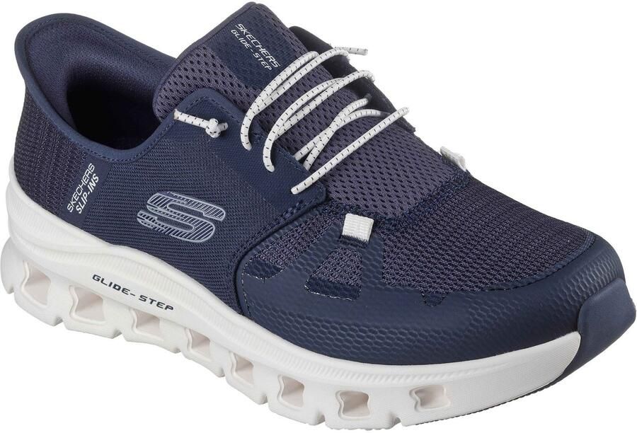Skechers Glide-Step Pro Polyester Heren Sneakers Marineblauw