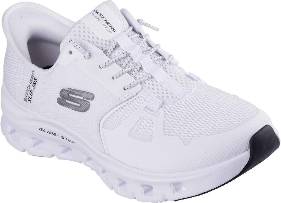 Skechers Glide-Step Pro Polyester Heren Witte Sneakers