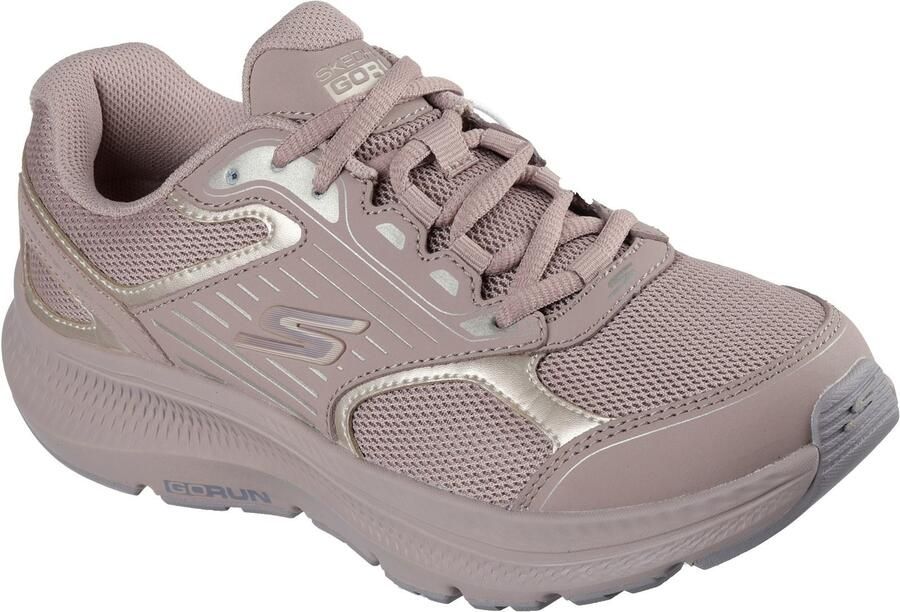 Skechers GO RUN Consistent 2.0 Advantage Leren Damessneakers In Lichtbruin goud