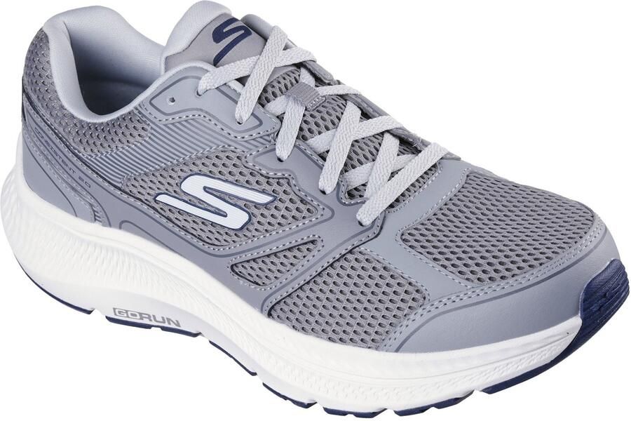 Skechers Go Run Consistent 2.0 Mapleton Leer Heren Grijze Sneakers