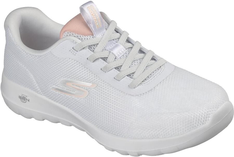 Skechers GO WALK Joy Rina Textiel Dames Witte Coral Sneakers