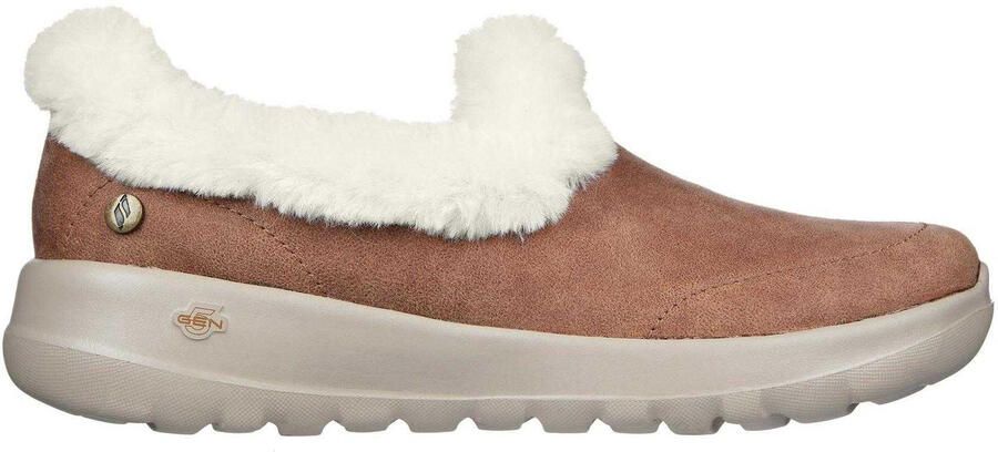 Skechers Go Walk Joy sneakers van imitatiesuède voor dames (Kastanje)
