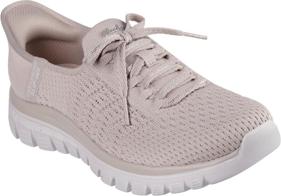 Skechers Graceful First Blush Textiele Dames Taupe Sneakers