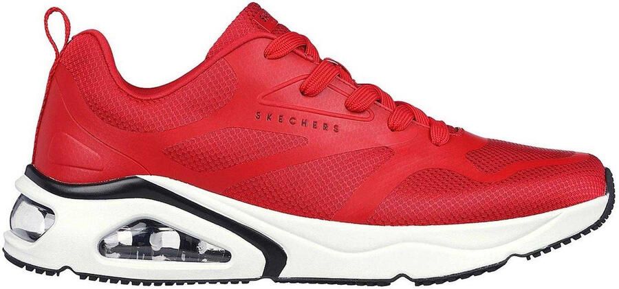 Skechers Heren-sportschoenen met overlay (Rood)