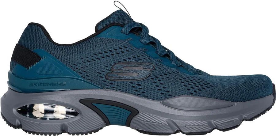 Skechers Heren Ventura Skech-Air Trainers (Wintertaling Zwart)