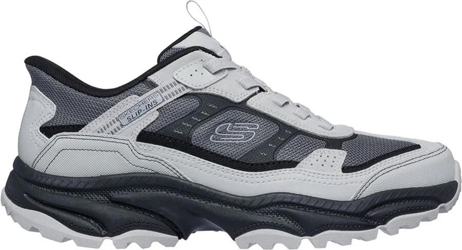 Skechers Heren Viking AT Suede Wandelschoenen (Grijs Zwart)