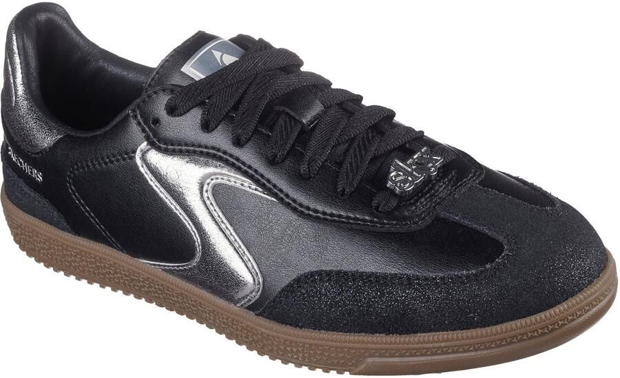 Skechers Hotshot Cool Glow Dames Zwarte zilveren Sneakers