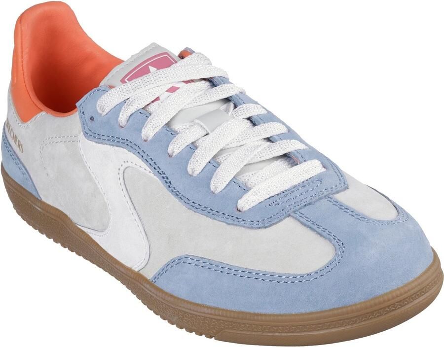 Skechers Hotshot For The Win Leren Dames Sneakers Lichtblauw multi