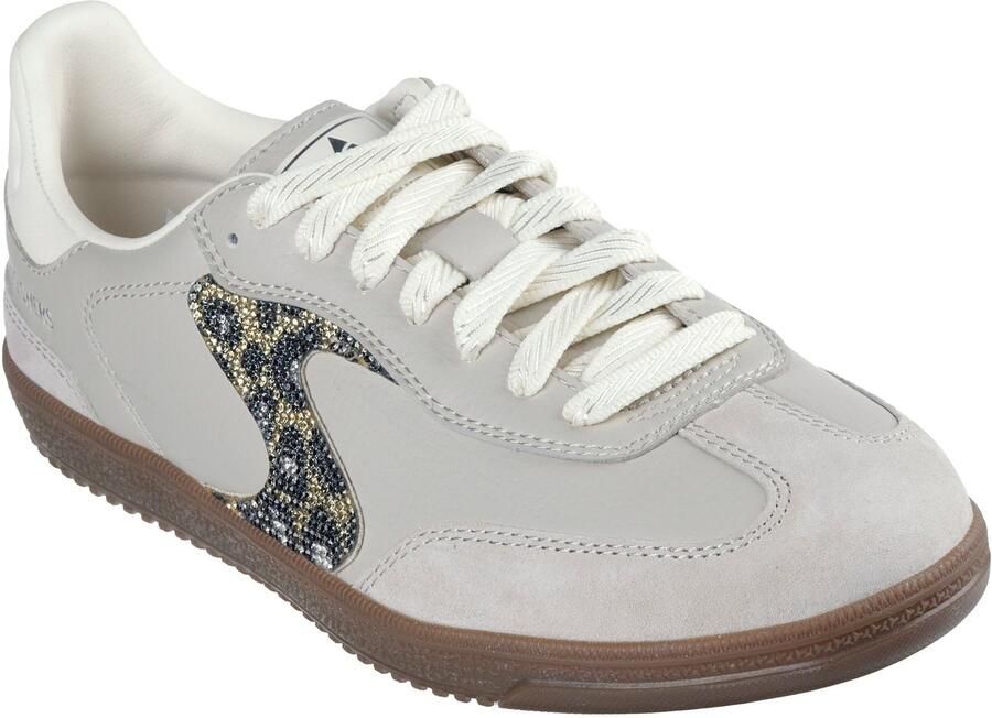 Skechers Hotshot Glinsterende Vlekken Dames Taupe Sneakers