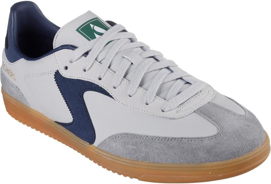 Skechers Hotshot Pyke Synthetic Heren Grijs Navy Trainers - Foto 1