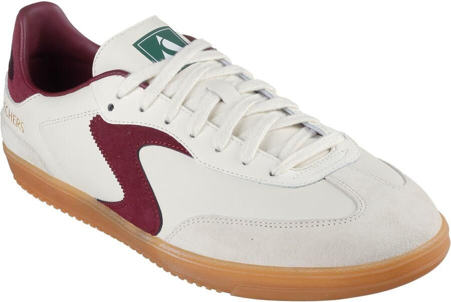 Skechers Hotshot Pyke Synthetic Heren Natuur Bourgondië Trainers