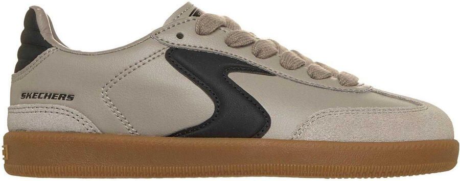 Skechers Hotshot Varsity leren sportschoenen voor jongens (Taupe)