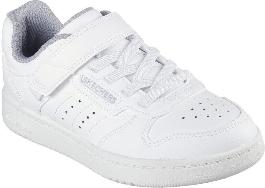 Skechers JONGENS QUICK STREET SNEAKERS JUNIOR SCHOENEN WIT 405638L