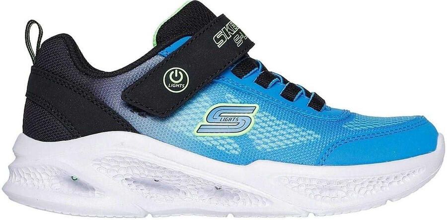 Skechers Jongens S Lichte sneakers met ronde neus (Blauw Zwart)