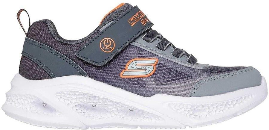 Skechers Jongens S Lichte sneakers met ronde neus (Grijs Oranje)