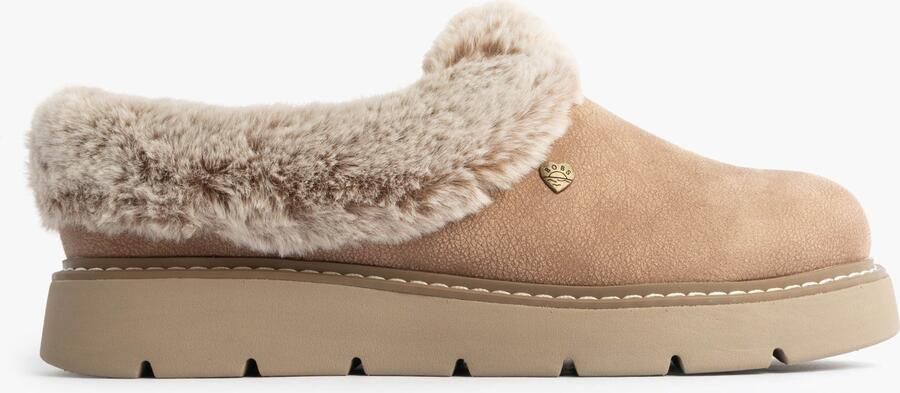 Skechers Keepsakes Lite Cozy Blend Dames Pantoffels Taupe