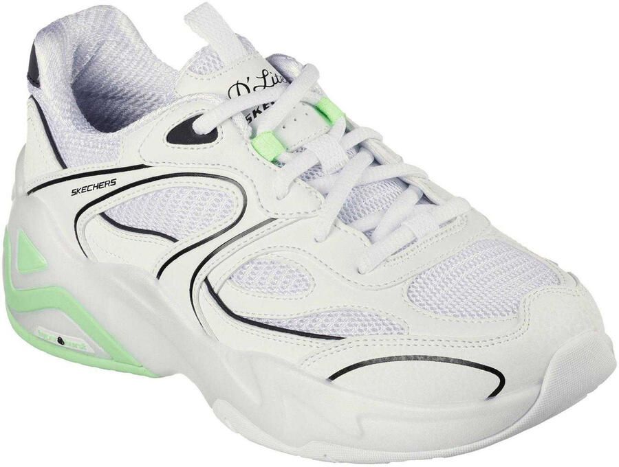 Skechers Kinderen DL Hyperburst Sneakers (Wit Limoen)