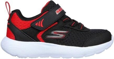 Skechers Kinderen Dyna Lite Lage Sneakers (Zwart Rood)