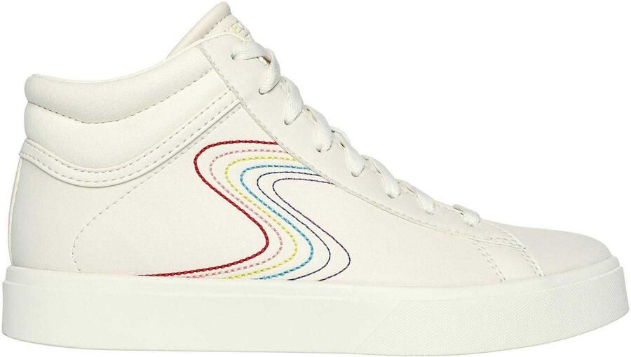 Skechers Kinderen Edenlx Classic Swirl Leer Flat Sneakers (Off White Multi-kleurig)