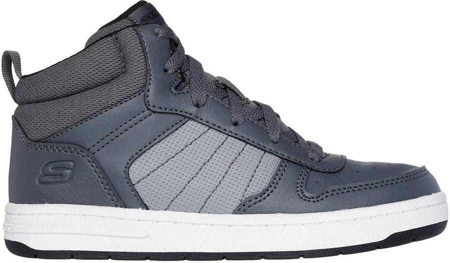 Skechers Kinderen Smith Street Hoge Sneakers (Grijs)