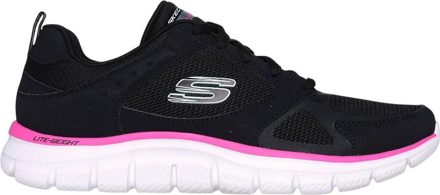 Skechers Kinderen Track Slip-on Sneakers (Zwart Roze)