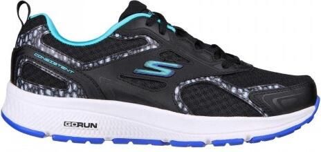 Skechers Lage hardloopschoenen met logo voor dames (Zwart Munt)