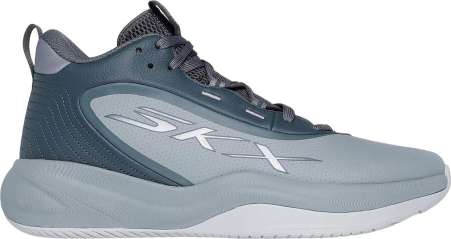 Skechers Leren basketbalschoenen voor heren (Grijs)