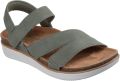 Skechers Lifted Comfort Polyurethaan Dames Olijfgroen Sandalen - Olijfgroen