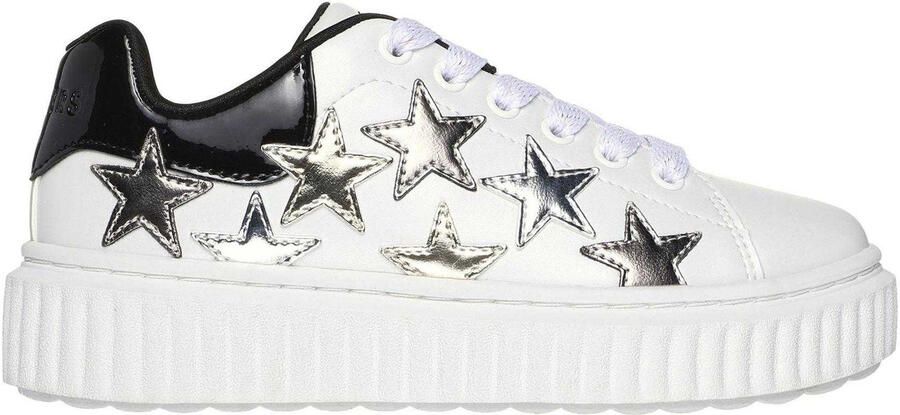 Skechers Meisjes Hiridge Platform Sneakers (Wit Zwart)