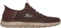 Skechers Mens Summits Hoge Slip-In-sportschoenen (Chocolade) - Chocoladebruin