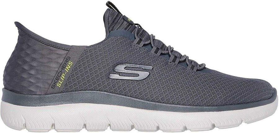 Skechers Mens Summits Hoge Slip-In-sportschoenen (Houtskool)