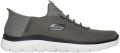 Skechers Mens Summits Hoge Slip-In-sportschoenen (Olijf) - Olijfgroen