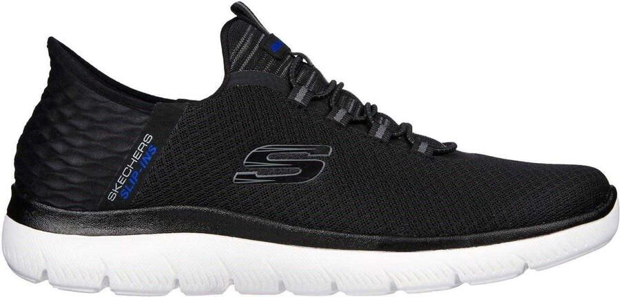 Skechers Mens Summits Hoge Slip-In-sportschoenen (Zwart Wit)