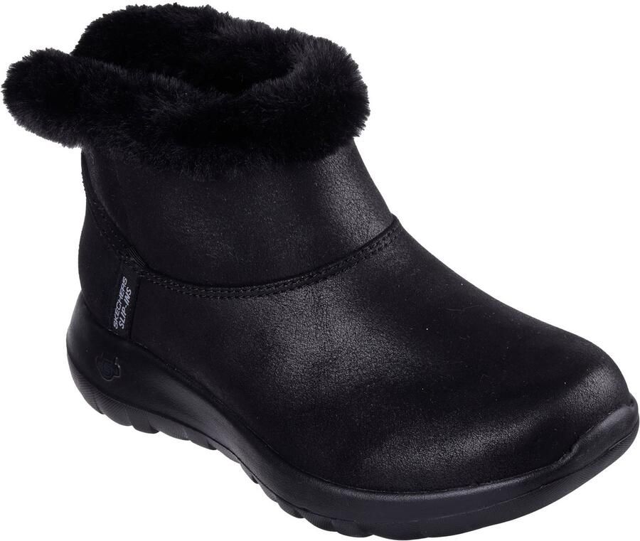 Skechers On-the-GO Joy Cozy Dream Polyester Dames Zwarte Winter Enkellaarzen