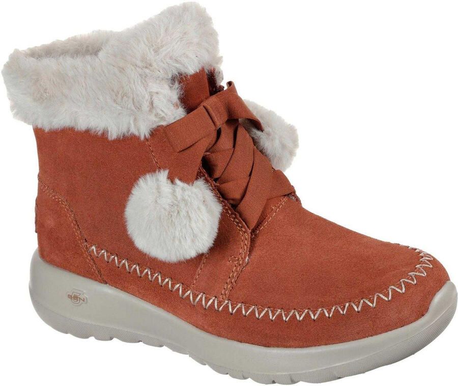 Skechers On The Go Joy suède winterlaarzen voor dames (Roest)