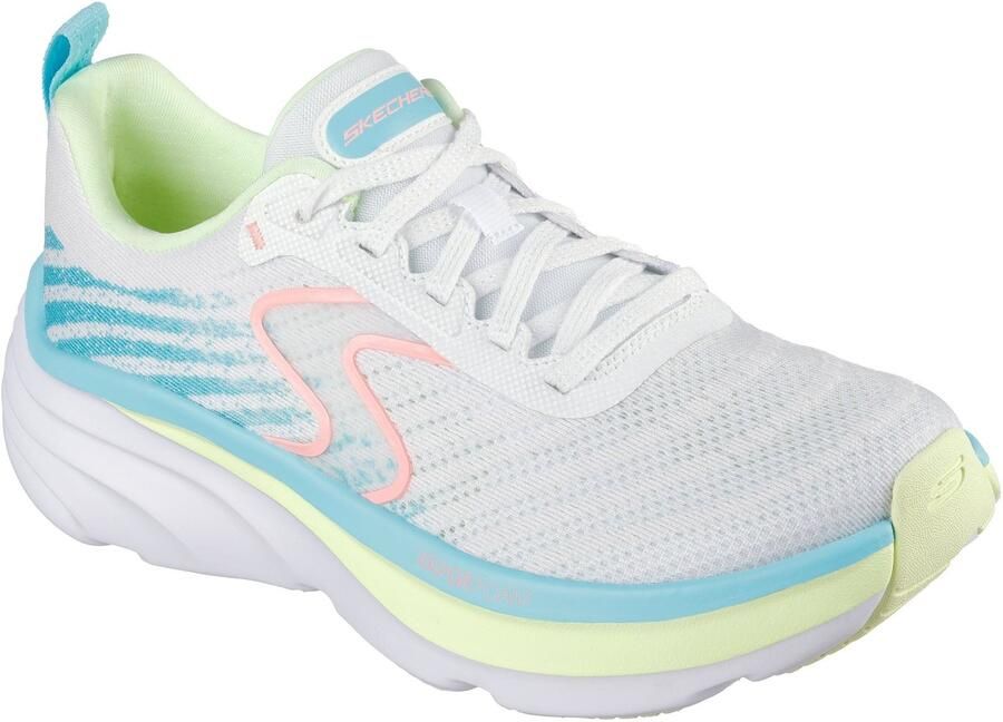 Skechers Performance D'Lux Vapor Cool Breeze Textiel Dames Wit Multikleur Sneakers
