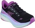 Skechers Performance Max Cushioning Propulsion Textiel Dames Zwarte Paarse Sneakers - Zwart