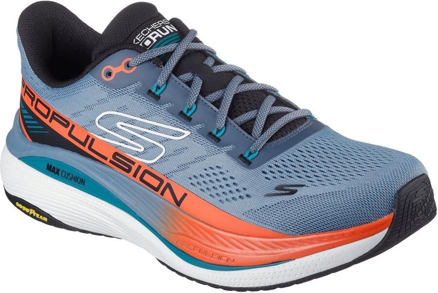 Skechers Performance Max Cushioning Propulsion Textiel Heren Slate Sneakers