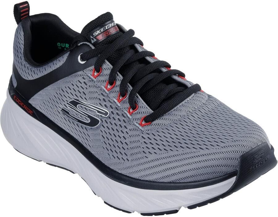 Skechers Relaxed Fit Edgeride Contention Polyester Heren Sneakers Charcoal Zwart