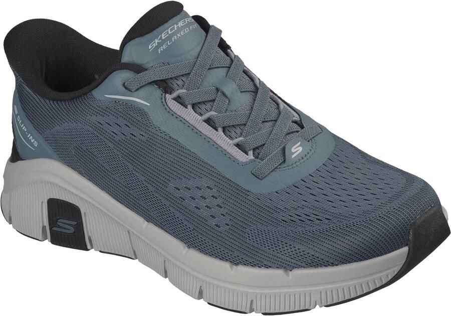 Skechers Relaxed Fit Flex Zayder Textiele Heren Slate Mesh Synthetische Sneakers