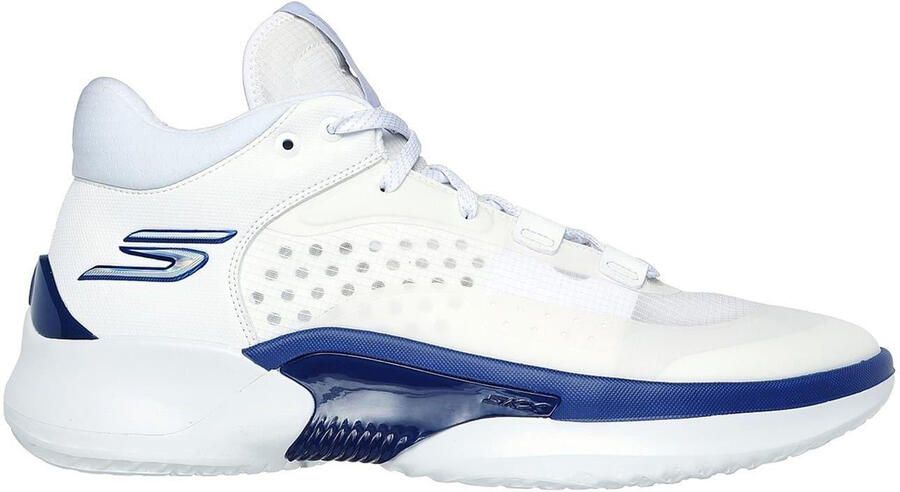 Skechers Resagrip Speckle basketbalschoenen voor heren (Wit blauw)