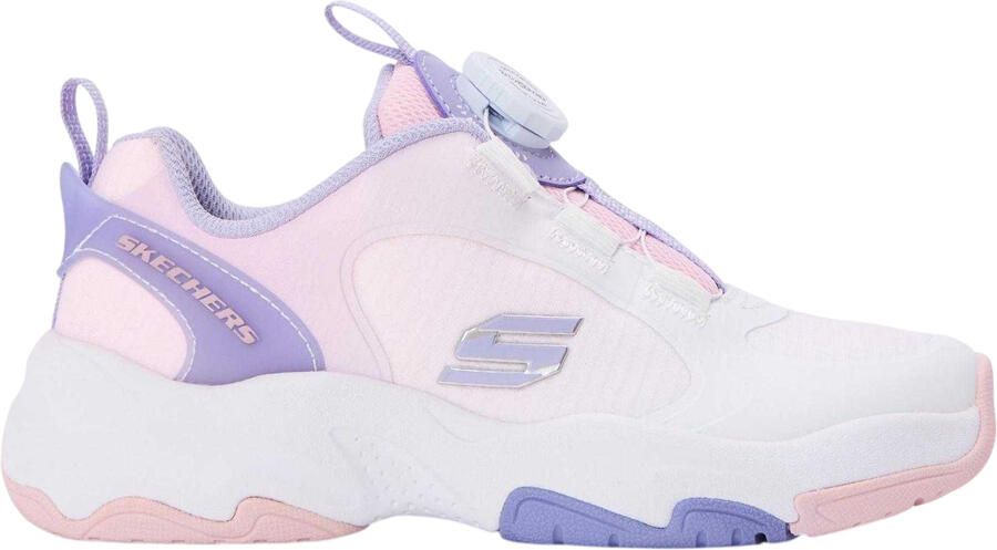 Skechers Retrotech-sportschoenen met contrasterende details voor kinderen (Wit paars)