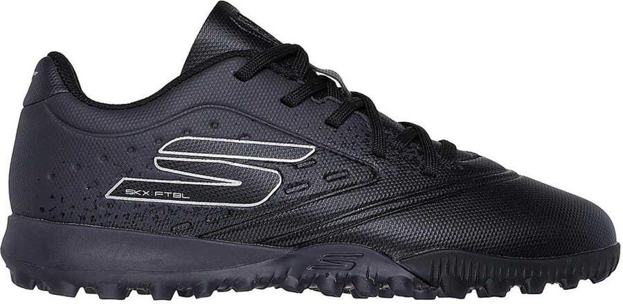 Skechers Schoenen voor kinderen met Razor 1.5-print en platte zool in Astro Turf-uitvoering (Zwart)