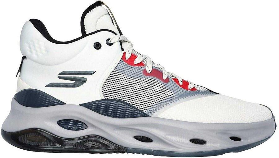 Skechers Skateschoenen van mesh voor heren (Wit Grijs)