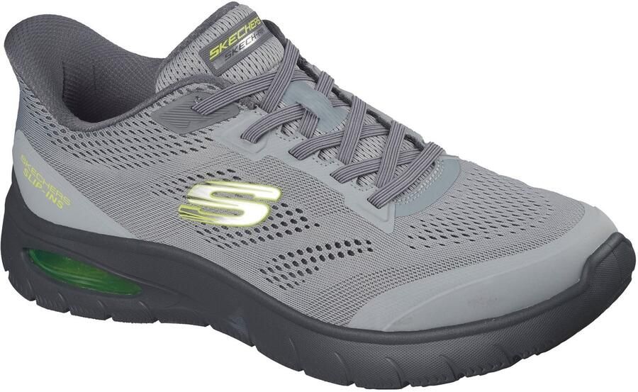 Skechers Skech-Air Summits Textiel Heren Sneakers Charcoal Limoen