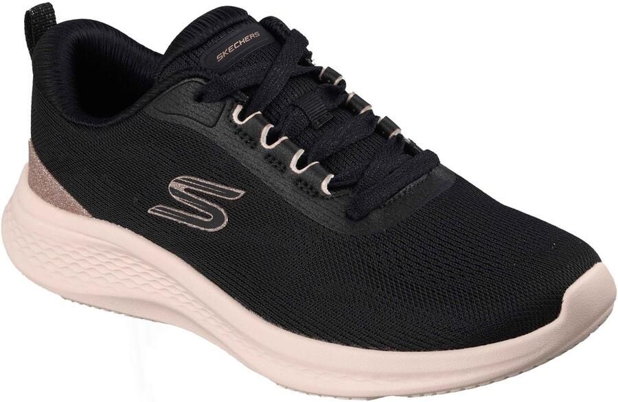 Skechers Skech-Lite Pro 2.0 Polyester Dames Zwart Roze Gouden Sneakers