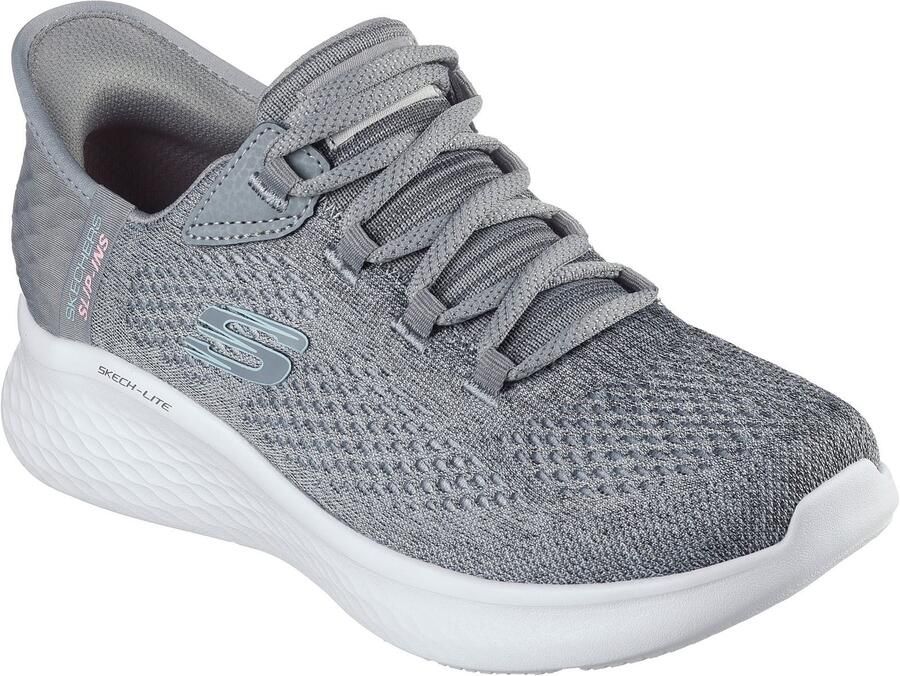 Skechers Skech-Lite Pro Natural Textile Vrouwentrainers Grijs Multi