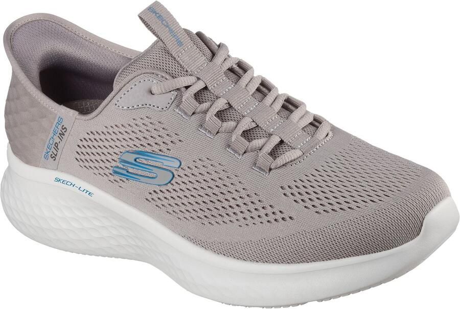 Skechers Skech-Lite Pro Primebase Textiel Heren Taupe Bruine Sneakers