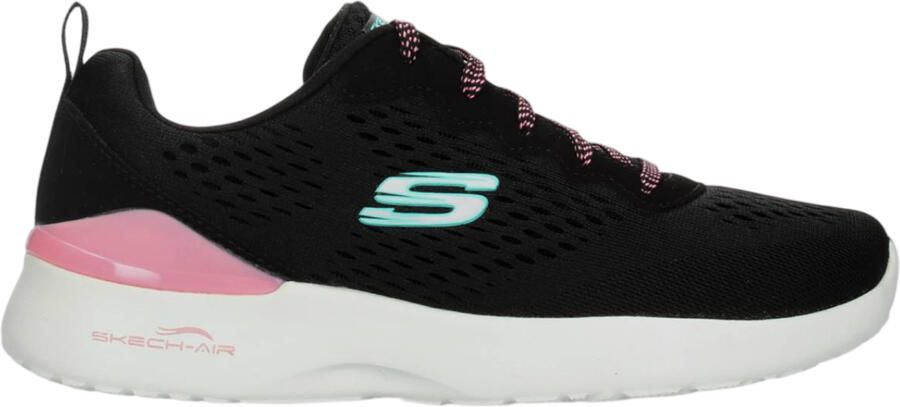 Skechers Sketch-Air Mesh-sportschoenen voor dames (Zwart roze)
